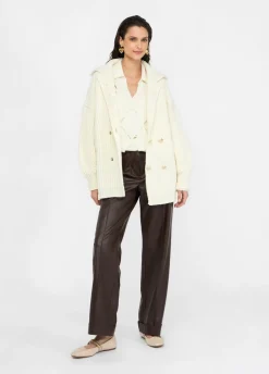 Liu Jo Manteau en maille de laine|Femme Manteaux|Mailles