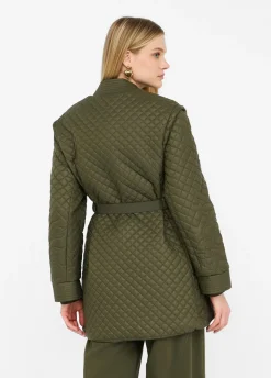 Liu Jo Manteau en nylon matelassé avec ceinture|Femme Manteaux|Vêtements De Sport