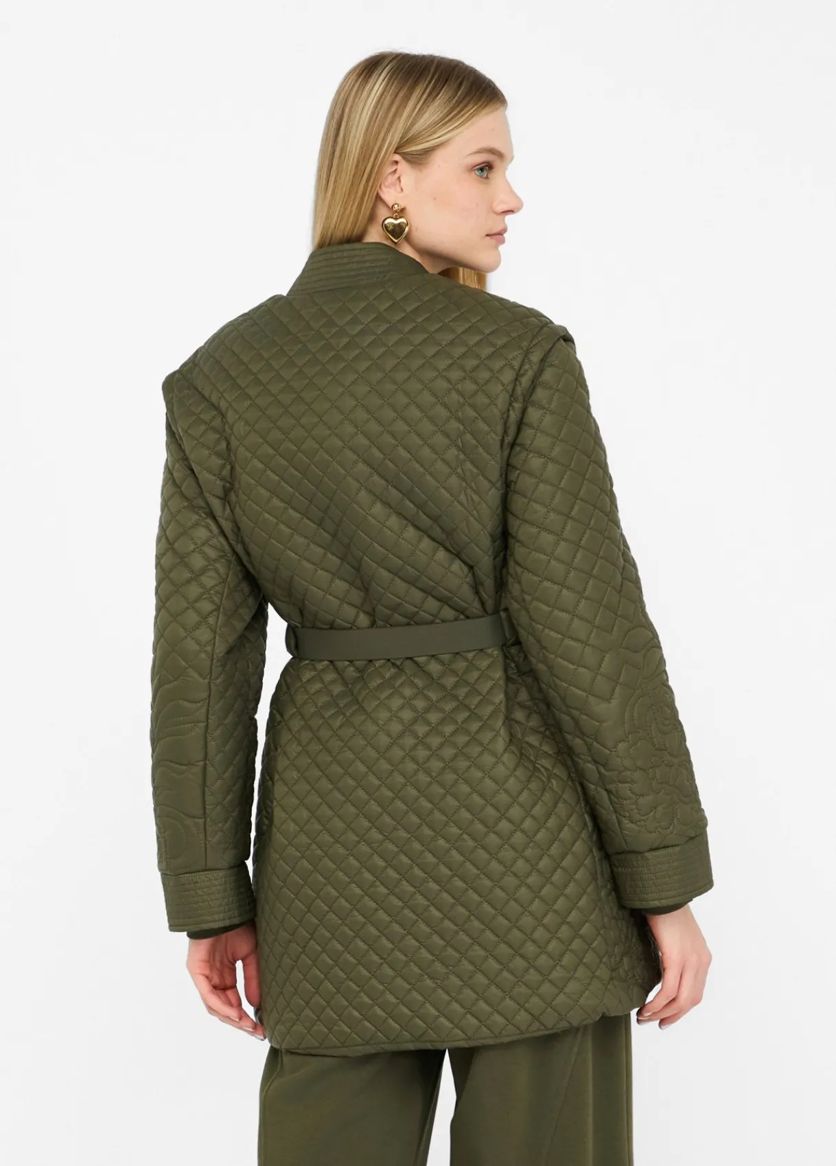 Liu Jo Manteau en nylon matelassé avec ceinture|Femme Manteaux|Vêtements De Sport