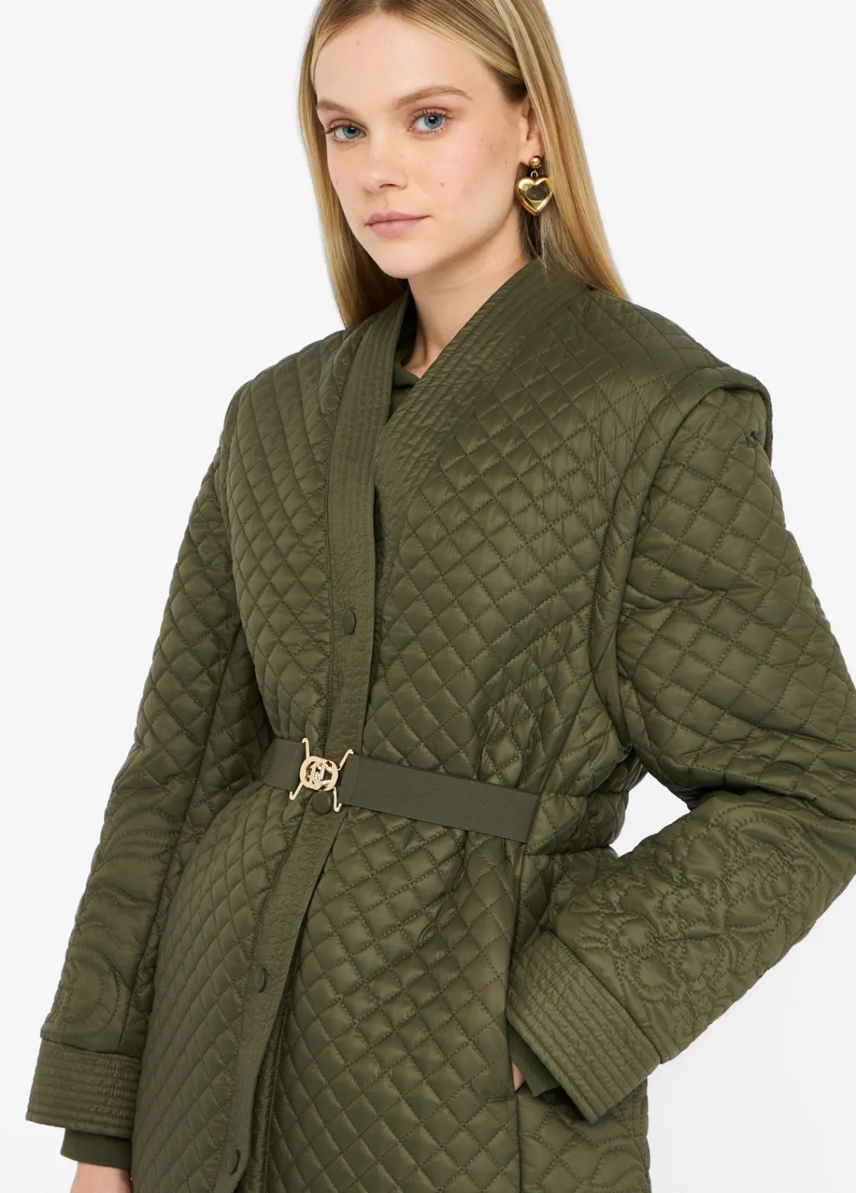 Liu Jo Manteau en nylon matelassé avec ceinture|Femme Manteaux|Vêtements De Sport