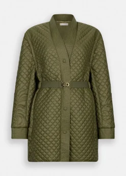 Liu Jo Manteau en nylon matelassé avec ceinture|Femme Manteaux|Vêtements De Sport