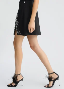 Liu Jo Mini jupe avec broderies bijoux|Femme Jupes