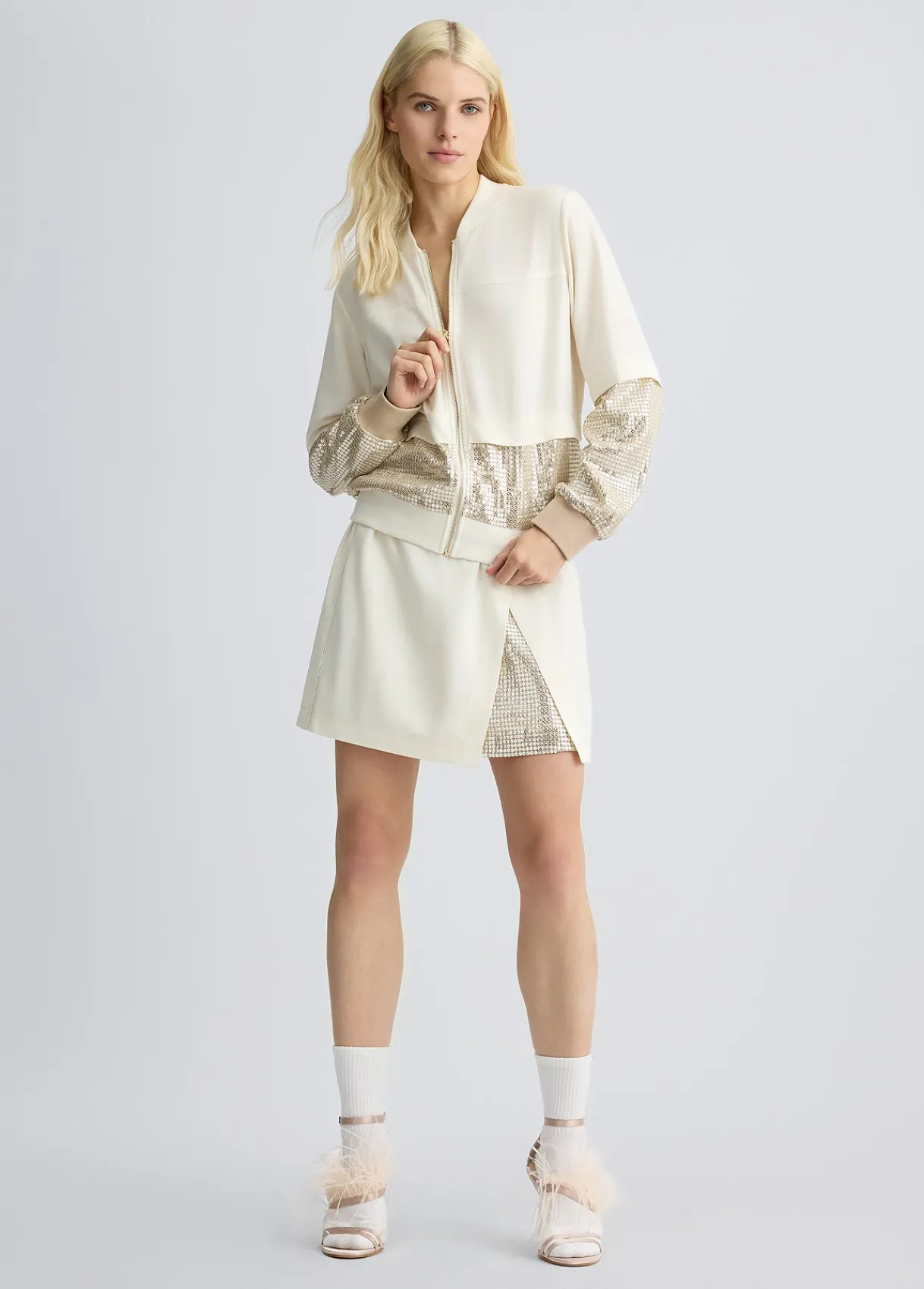 Liu Jo Mini jupe avec paillettes|Femme Jupes
