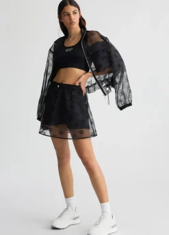 Liu Jo Mini jupe en organza imprimé|Femme Vêtements De Sport|Jupes