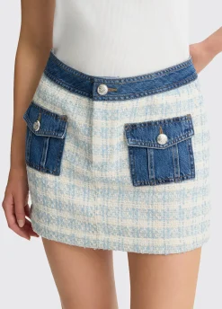 Liu Jo Minijupe en bouclette et denim|Femme Jupes