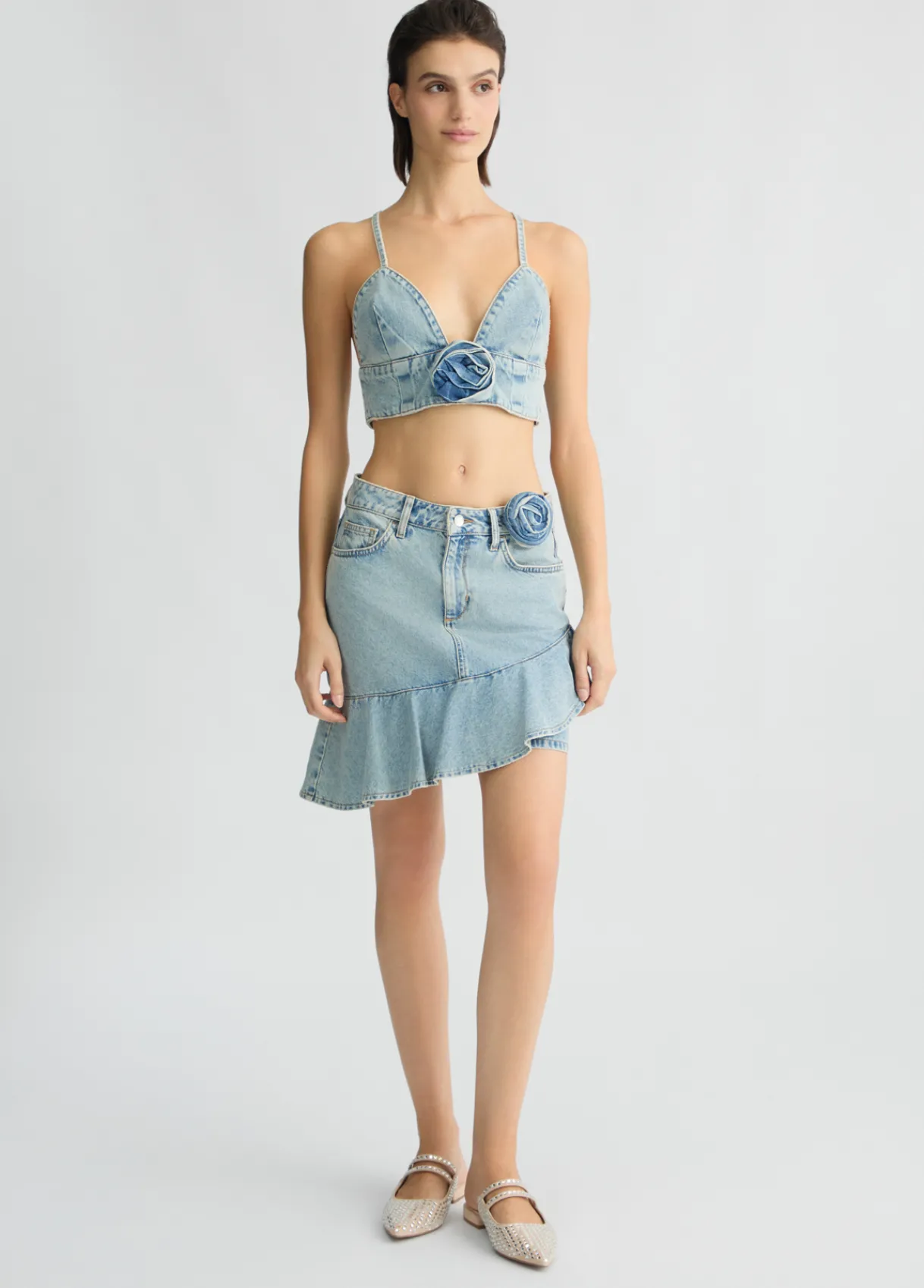 Liu Jo Minijupe en toile denim|Femme Jupes