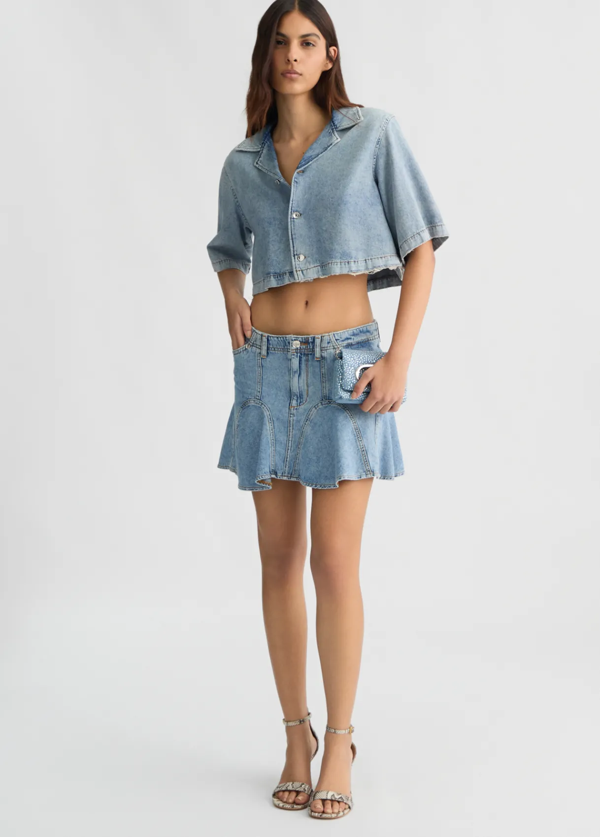 Liu Jo Minijupe en toile denim|Femme Jupes