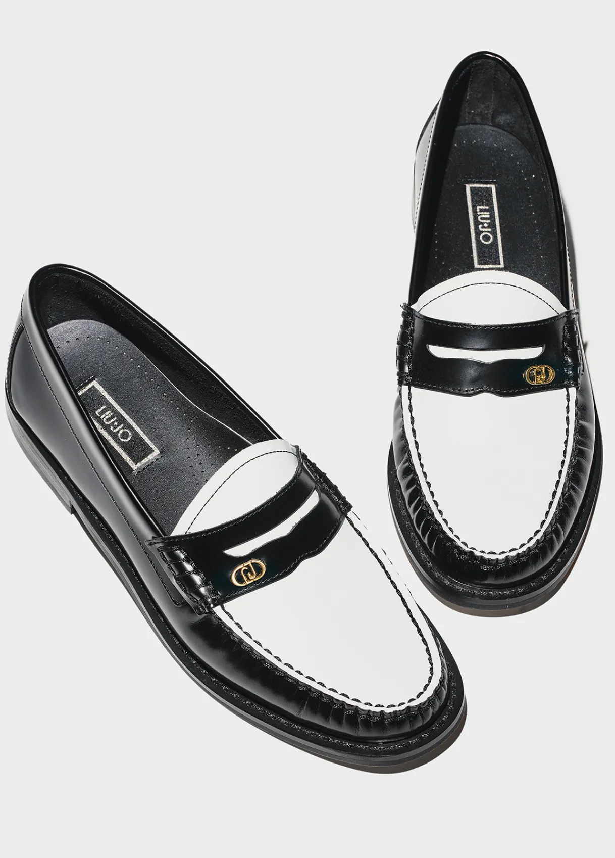 Liu Jo Mocassins bicolores en cuir|Femme Most Wanted|Mocassins