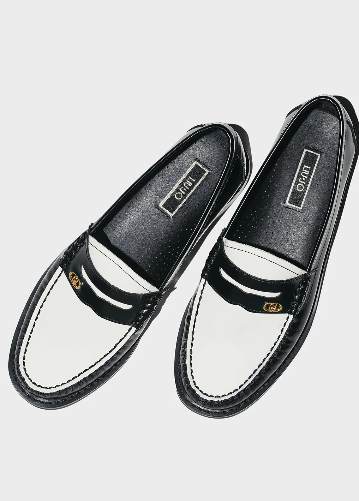 Liu Jo Mocassins bicolores en cuir|Femme Most Wanted|Mocassins