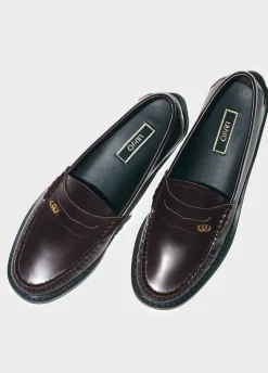 Liu Jo Mocassins bordeaux en cuir|Femme Most Wanted|Mocassins