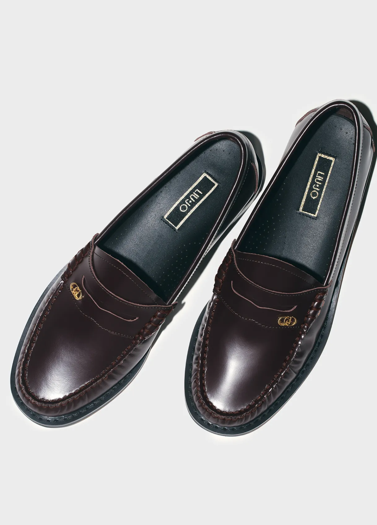 Liu Jo Mocassins bordeaux en cuir|Femme Most Wanted|Mocassins