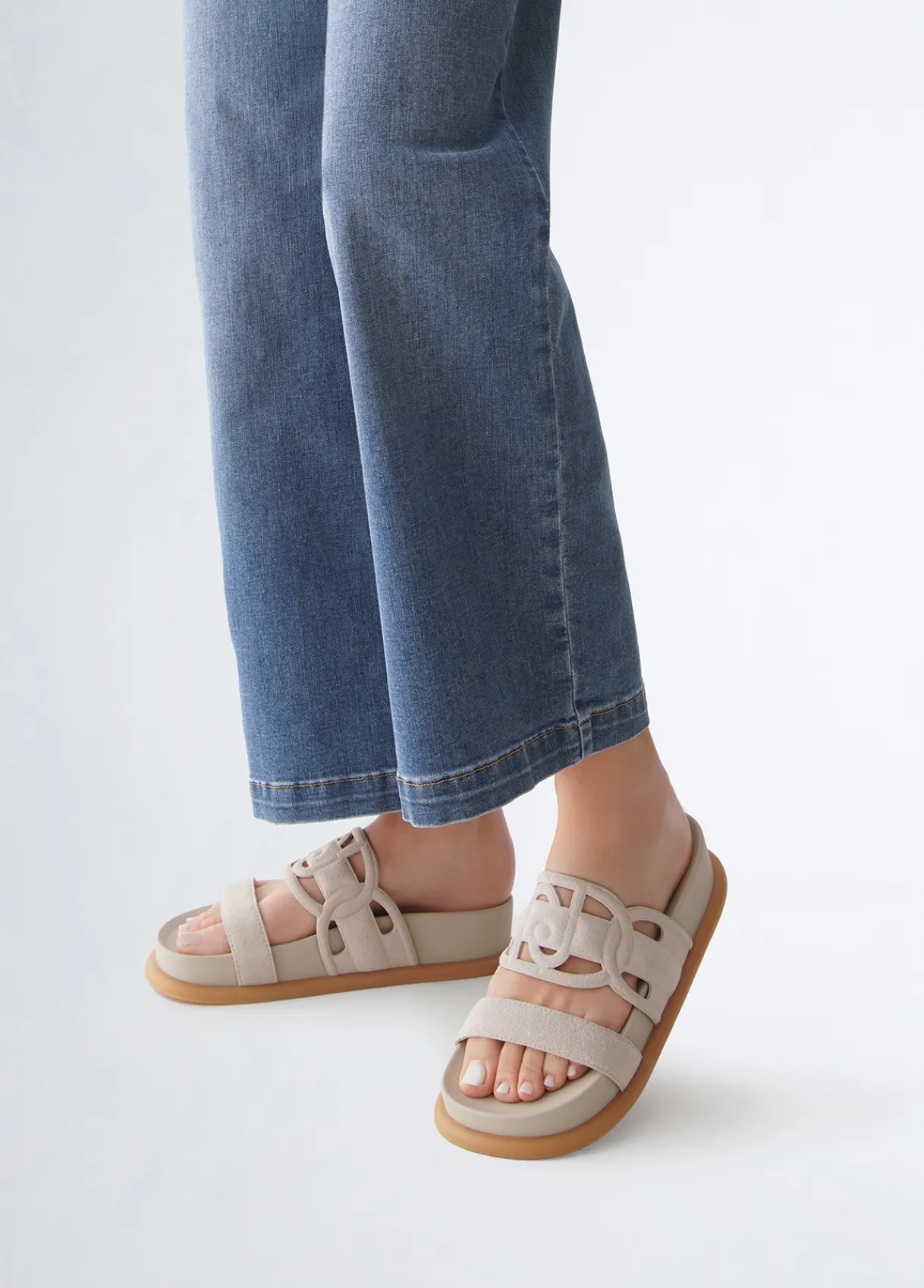 Liu Jo Mules avec maxi logo|Femme Mocassins