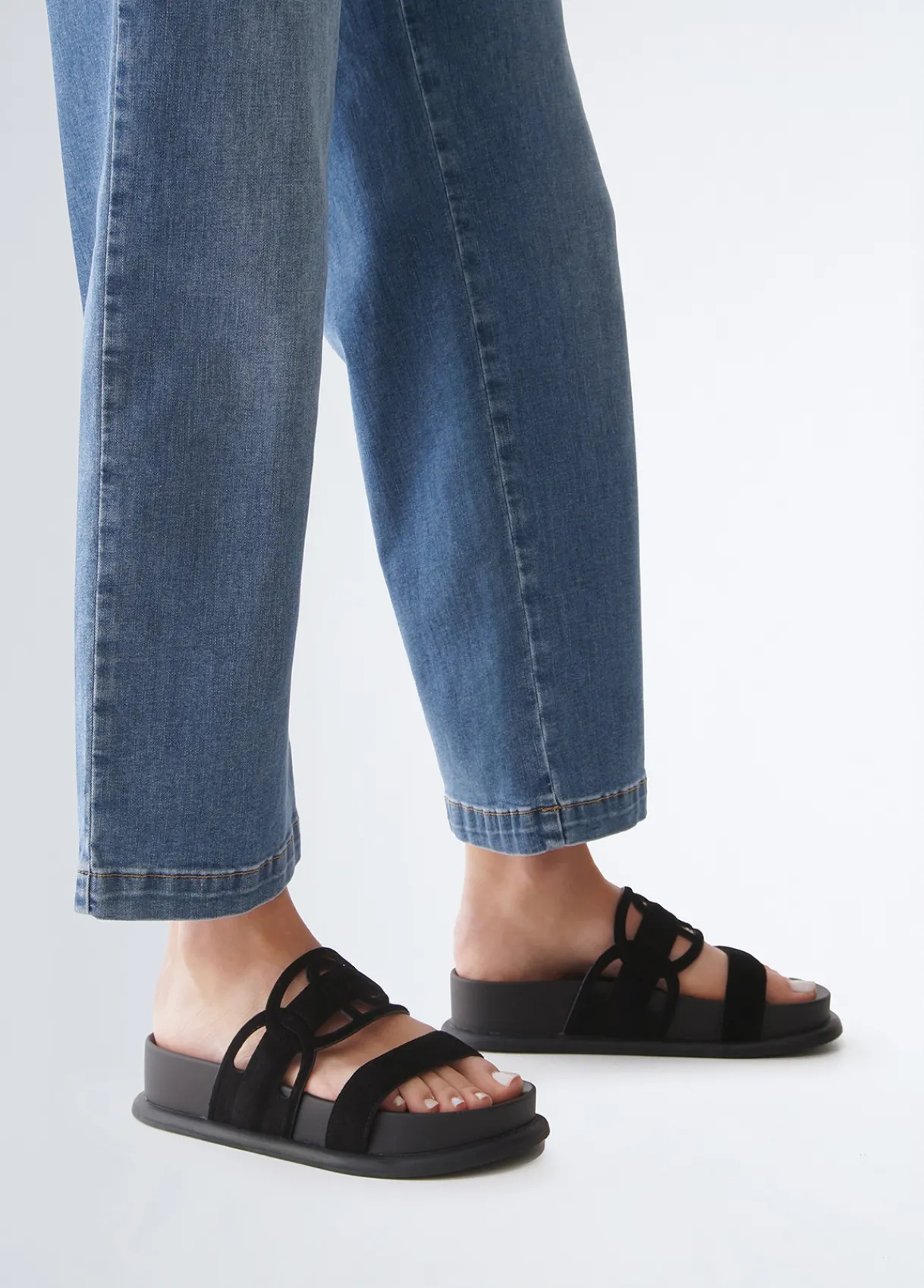 Liu Jo Mules avec maxi logo|Femme Mocassins