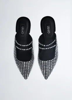 Liu Jo Mules avec strass|Femme Mocassins