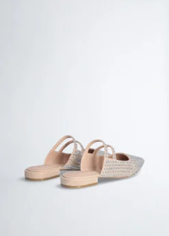 Liu Jo Mules avec strass|Femme Mocassins