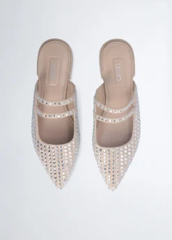 Liu Jo Mules avec strass|Femme Mocassins