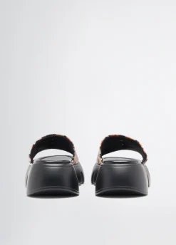 Liu Jo Mules plateforme avec motif animalier|Femme Mocassins|Mode Plage