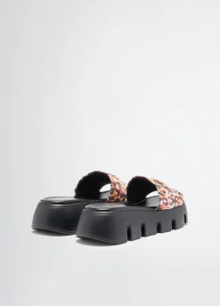 Liu Jo Mules plateforme avec motif animalier|Femme Mocassins|Mode Plage