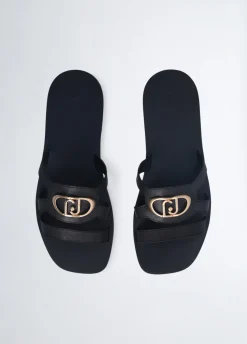 Liu Jo Mules plates avec logo|Femme Mocassins|Sandales