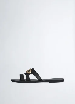 Liu Jo Mules plates avec logo|Femme Mocassins|Sandales
