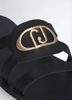 Liu Jo Mules plates avec logo|Femme Mocassins|Sandales