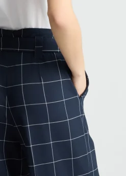 Liu Jo Pantalon à carreaux à taille haute|Femme Pantalons|Tailleurs