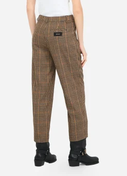 Liu Jo Pantalon à carreaux avec pinces|Femme Pantalons
