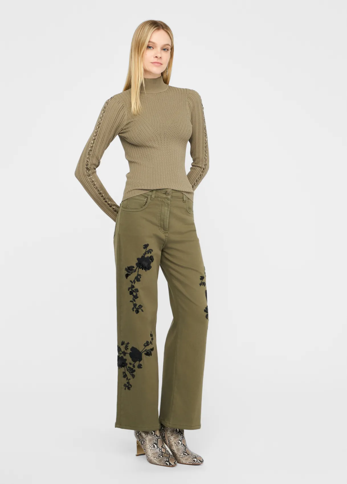 Liu Jo Pantalon avec broderies|Femme Pantalons