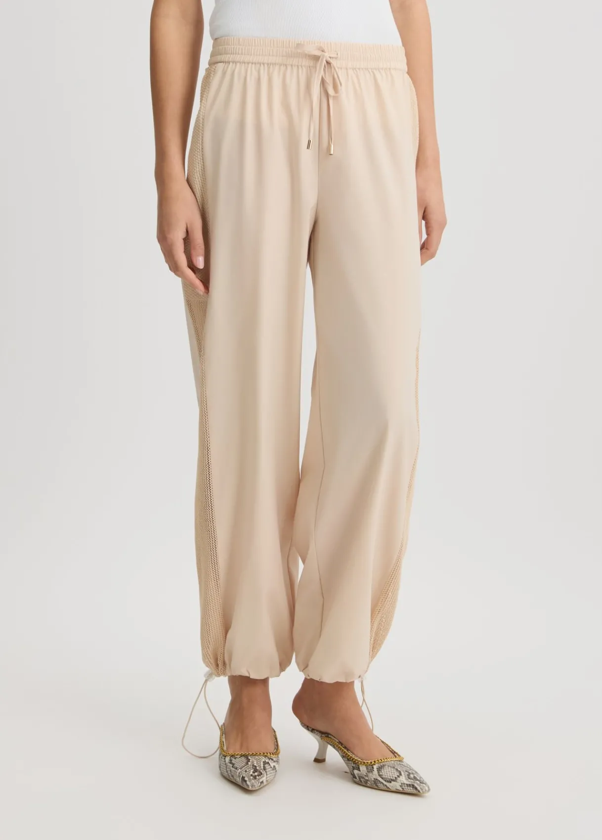 Liu Jo Pantalon avec insert en résille|Femme Vêtements De Sport|Pantalons