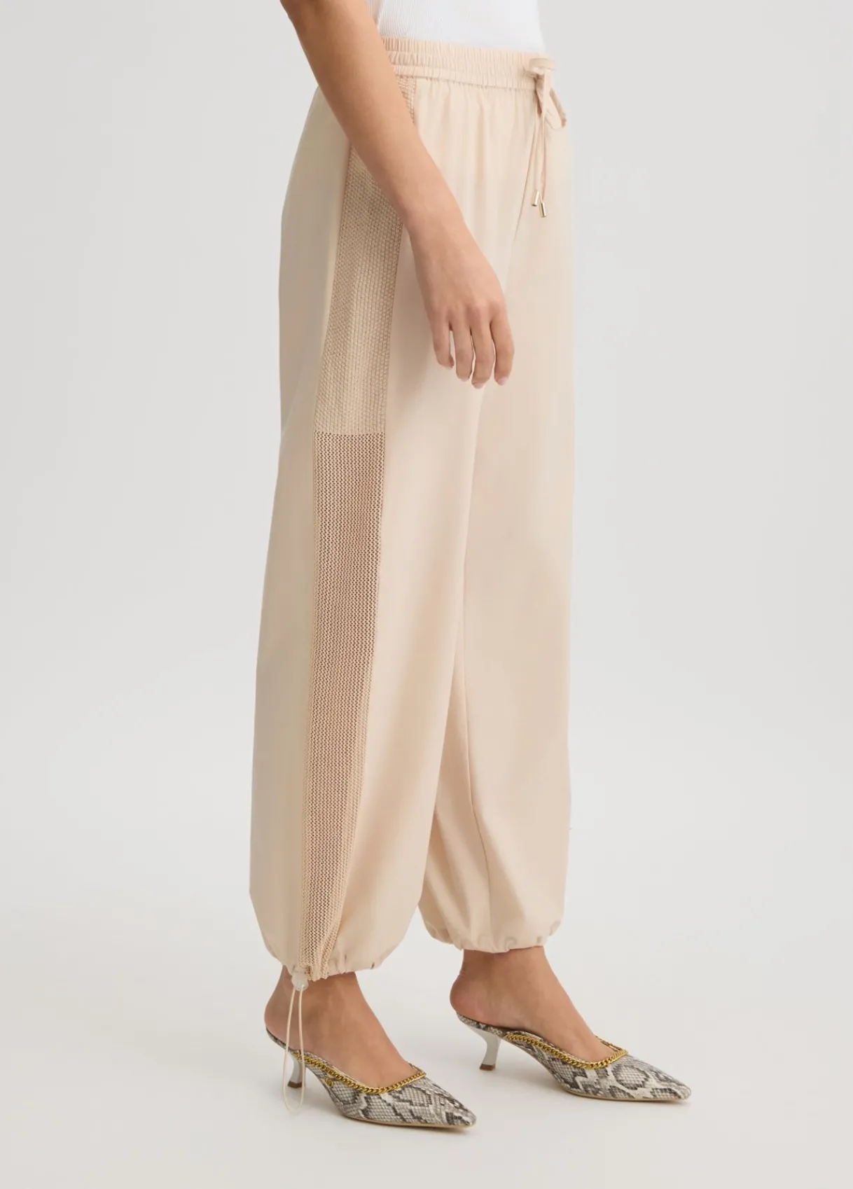 Liu Jo Pantalon avec insert en résille|Femme Vêtements De Sport|Pantalons