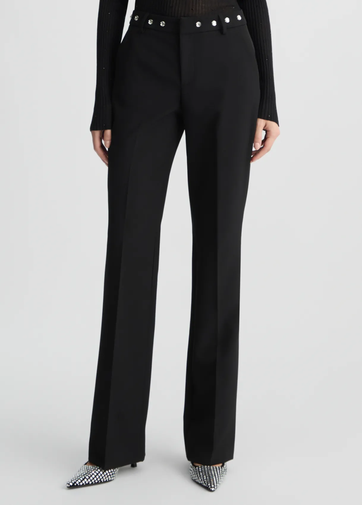 Liu Jo Pantalon avec strass|Femme Pantalons|Tailleurs