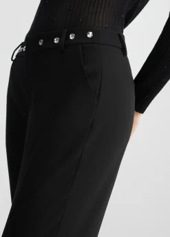 Liu Jo Pantalon avec strass|Femme Pantalons|Tailleurs