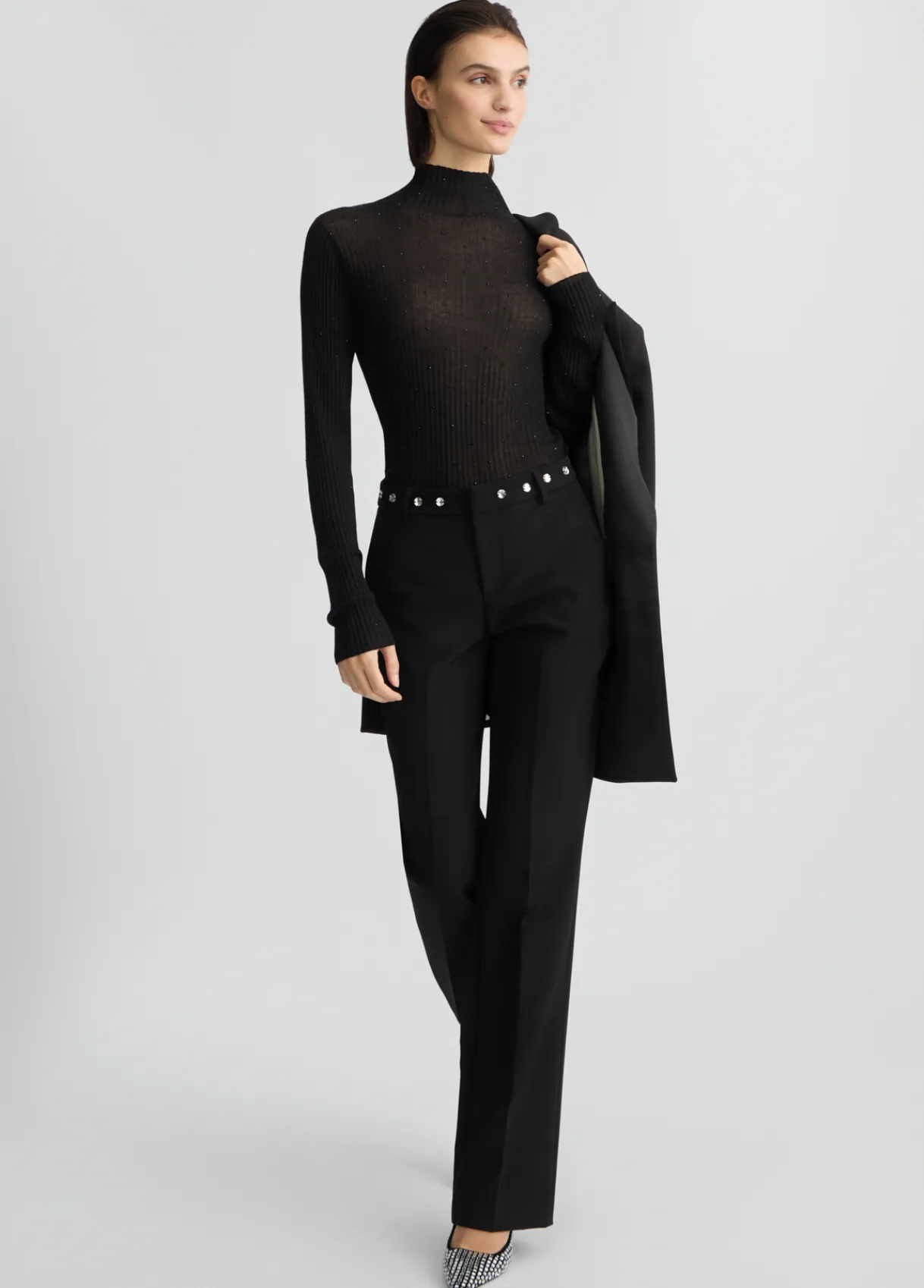 Liu Jo Pantalon avec strass|Femme Pantalons|Tailleurs