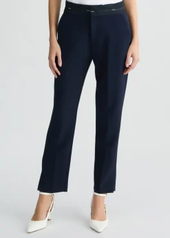 Liu Jo Pantalon avec taille logotée|Femme Pantalons|Tailleurs