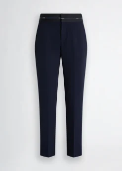 Liu Jo Pantalon avec taille logotée|Femme Pantalons|Tailleurs