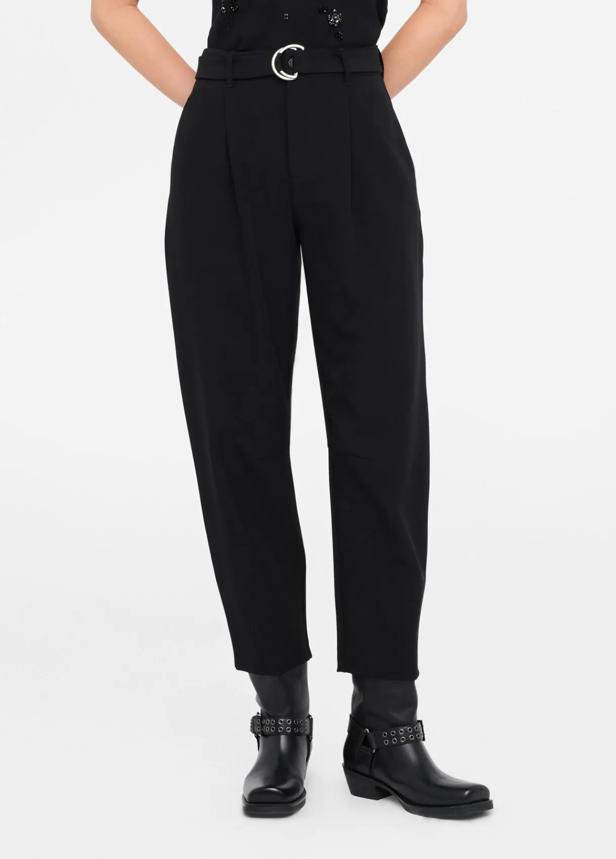 Liu Jo Pantalon ballon avec pinces|Femme Pantalons