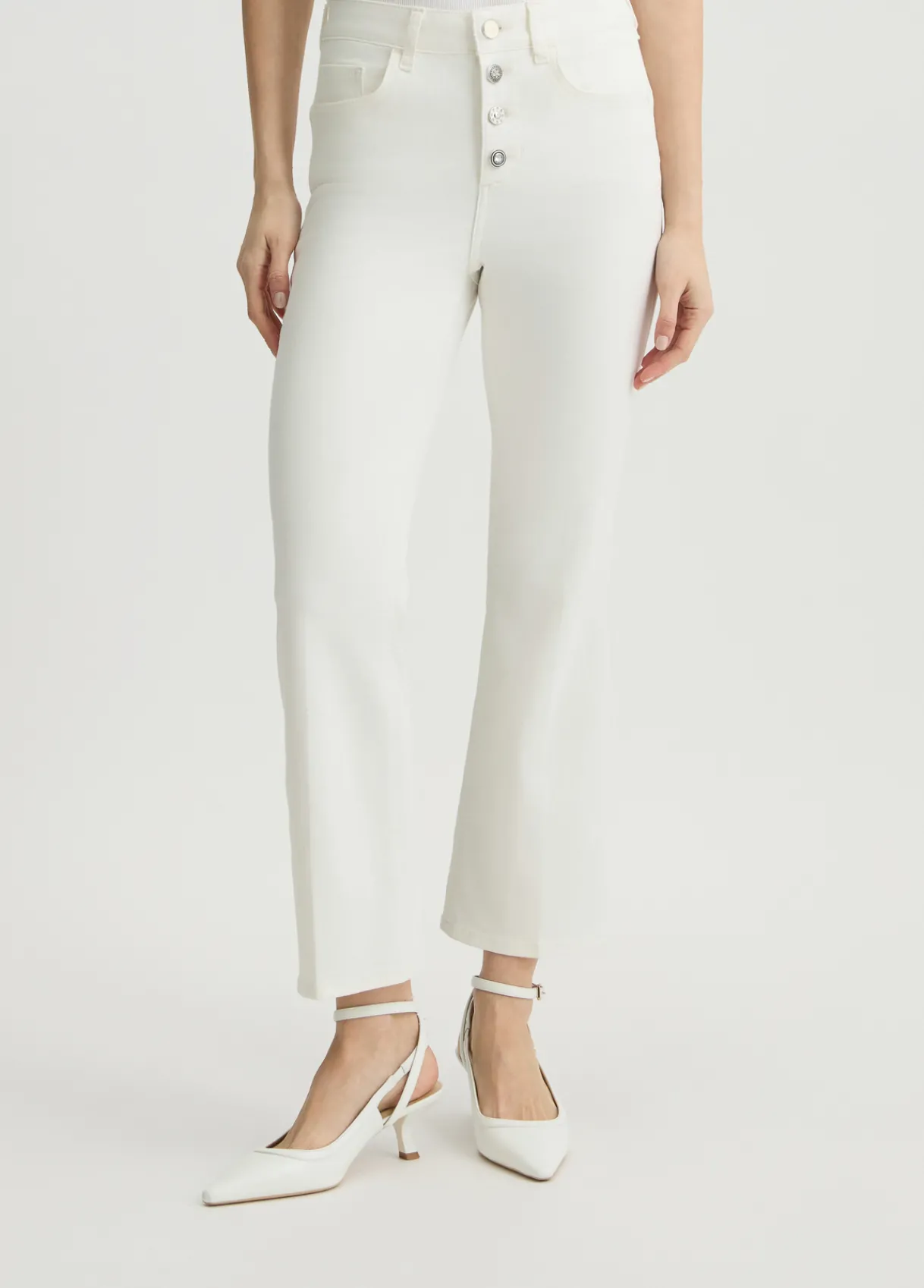 Liu Jo Pantalon bootcut taille haute|Femme Pantalons