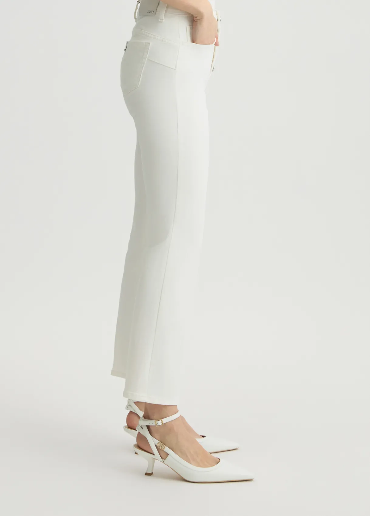 Liu Jo Pantalon bootcut taille haute|Femme Pantalons