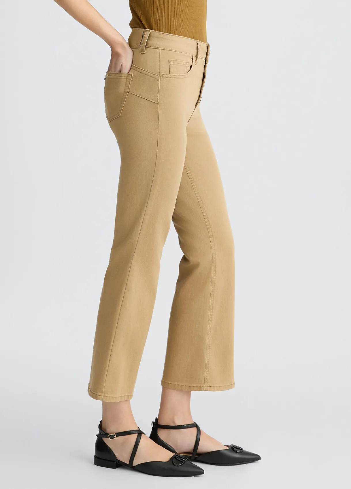 Liu Jo Pantalon bootcut taille haute|Femme Pantalons
