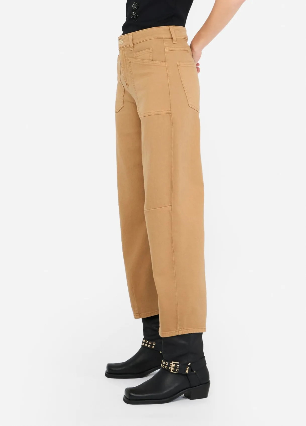 Liu Jo Pantalon carotte à taille haute|Femme Pantalons