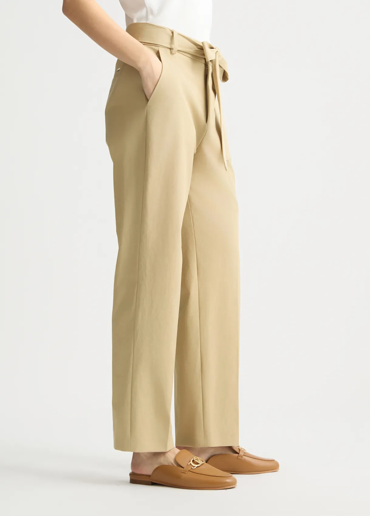 Liu Jo Pantalon chino avec ceinture|Femme Pantalons|Tailleurs