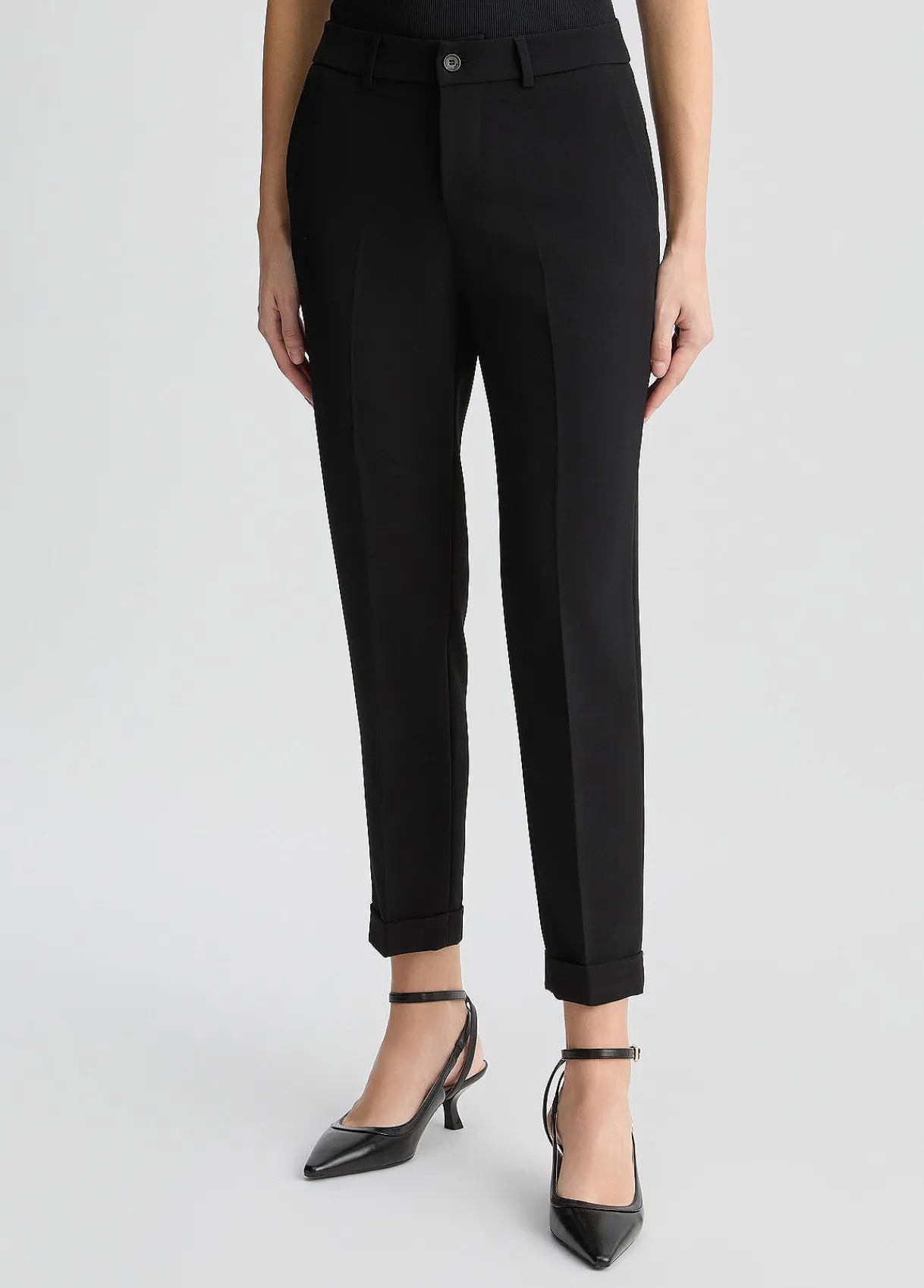 Liu Jo Pantalon chino avec revers|Femme Pantalons|Tailleurs