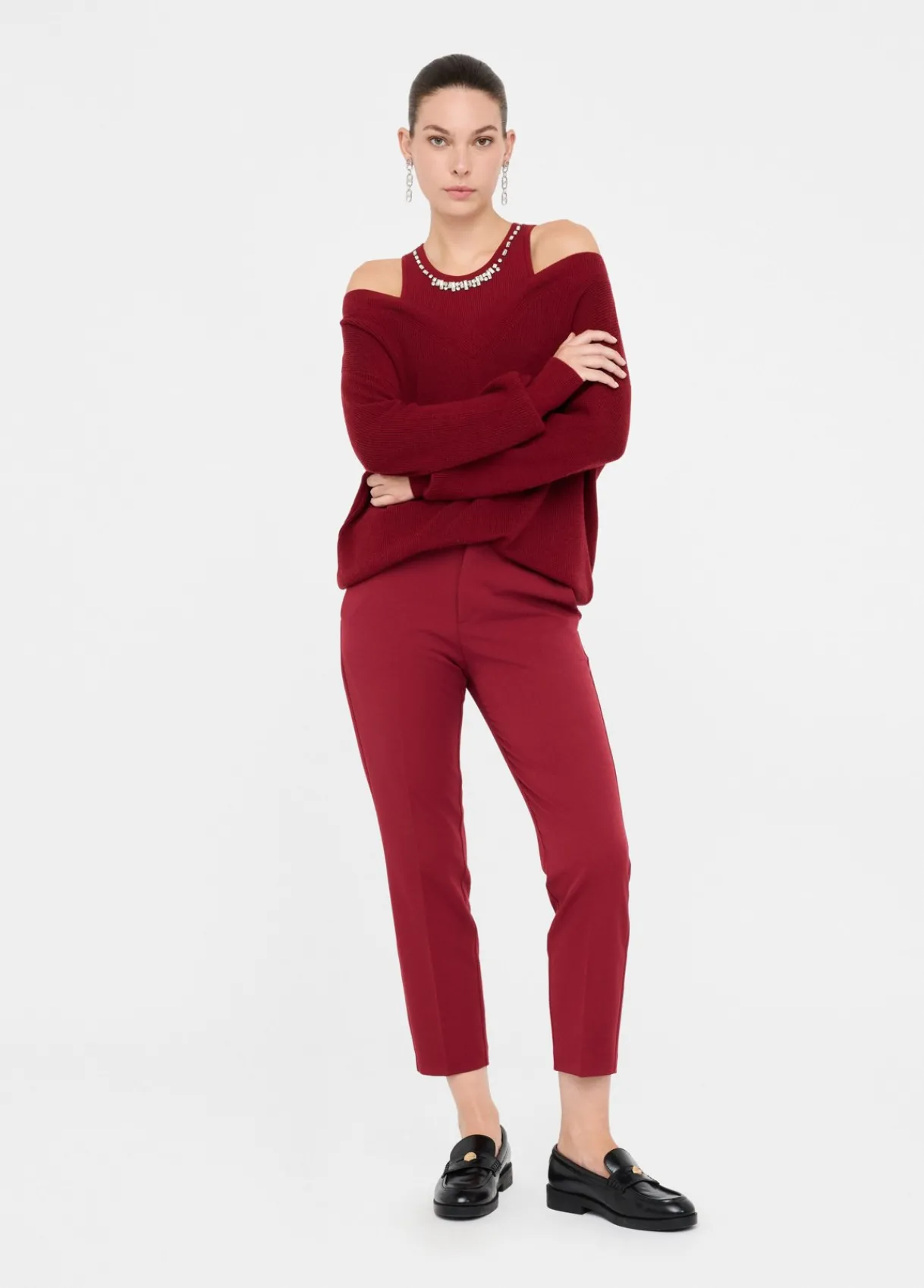 Liu Jo Pantalon chino coupe slim|Femme Pantalons