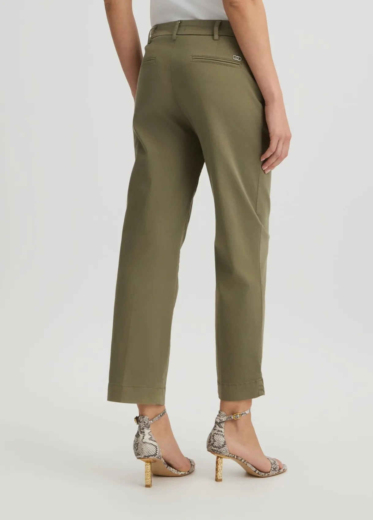 Liu Jo Pantalon chino cropped|Femme Pantalons