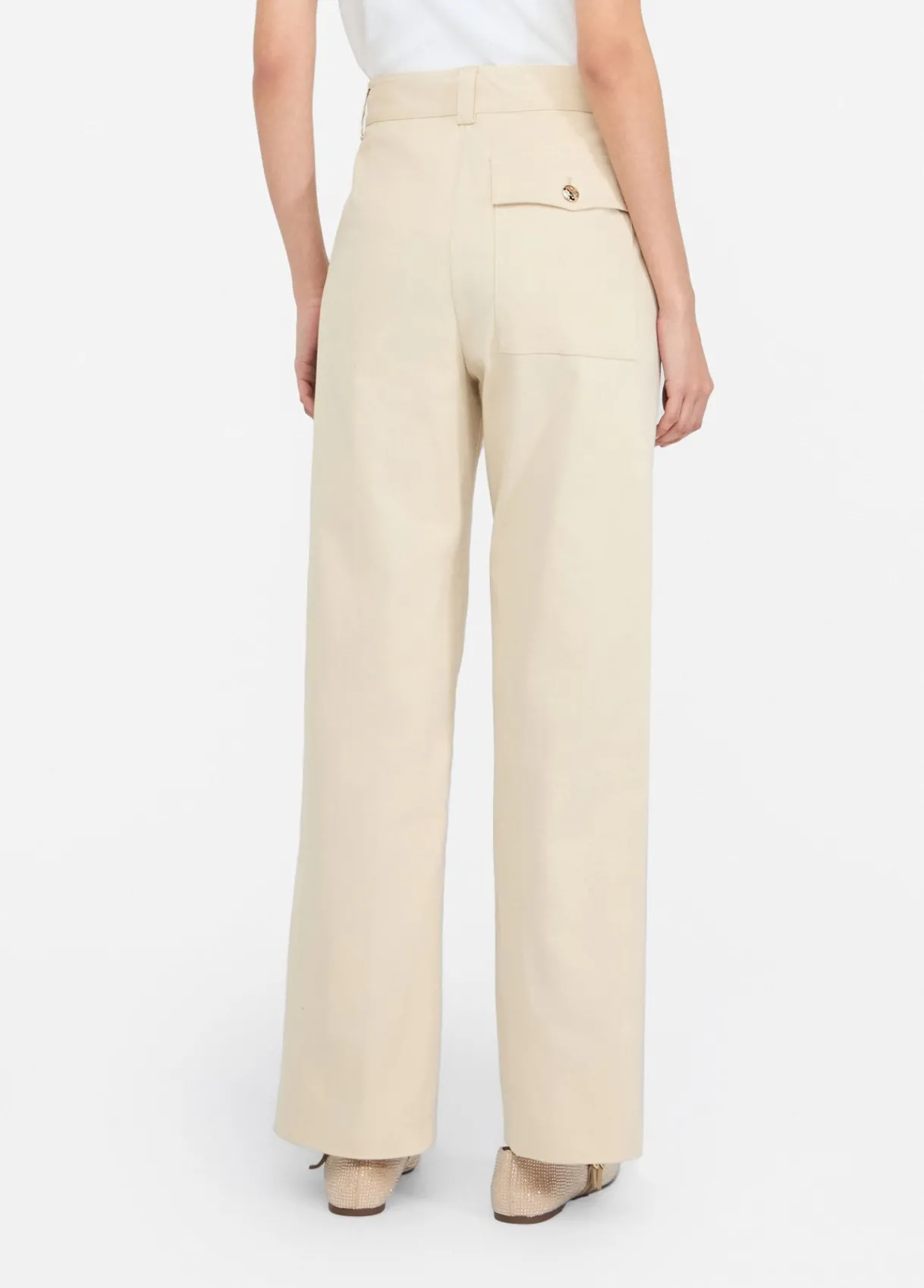 Liu Jo Pantalon chino en coton|Femme Pantalons