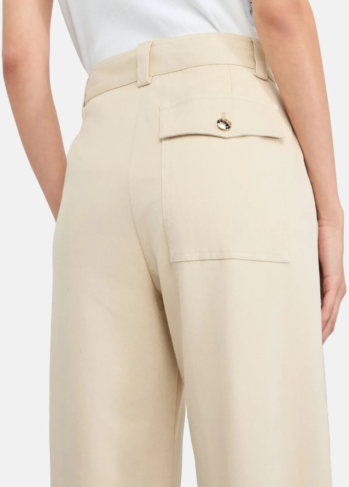 Liu Jo Pantalon chino en coton|Femme Pantalons