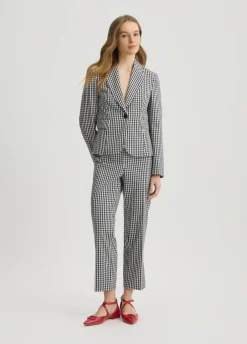 Liu Jo Pantalon cropped à carreaux|Femme Pantalons|Tailleurs