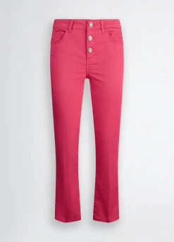 Liu Jo Pantalon cropped à taille haute|Femme Pantalons