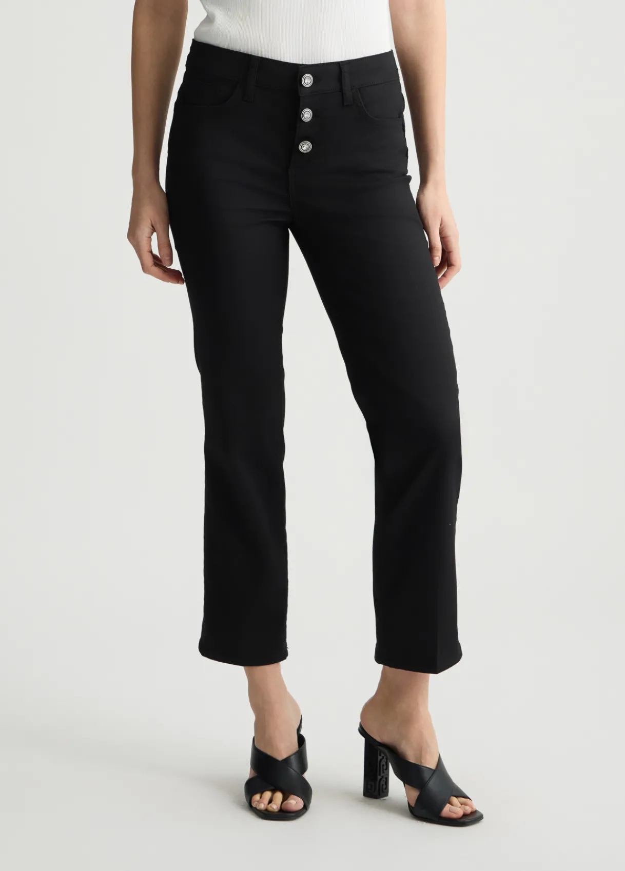 Liu Jo Pantalon cropped à taille haute|Femme Pantalons