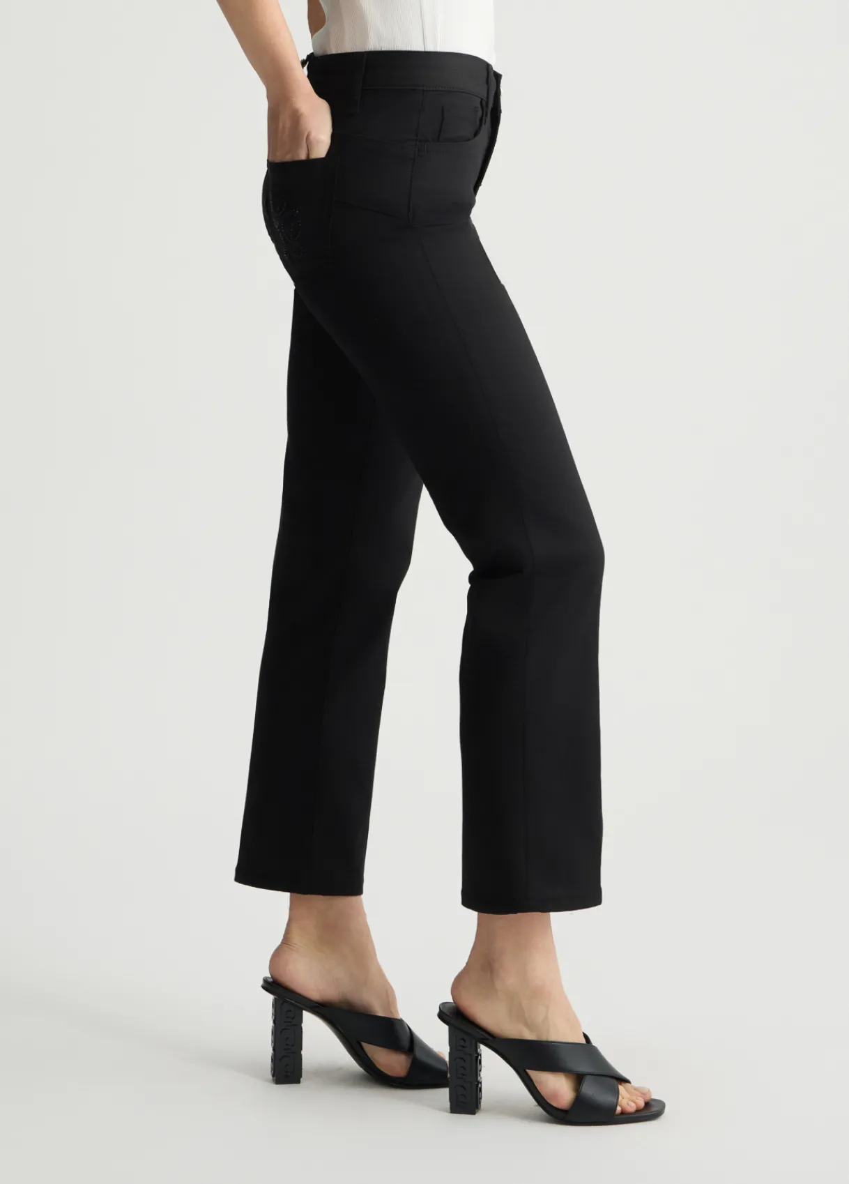 Liu Jo Pantalon cropped à taille haute|Femme Pantalons